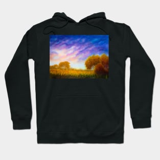 Autumn landscape and clouds Hoodie